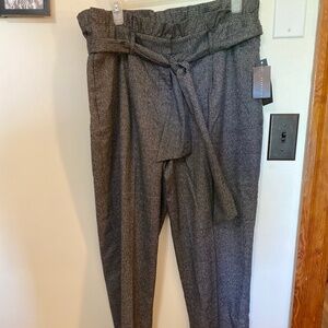 Paper Bag Crop Dress Pants